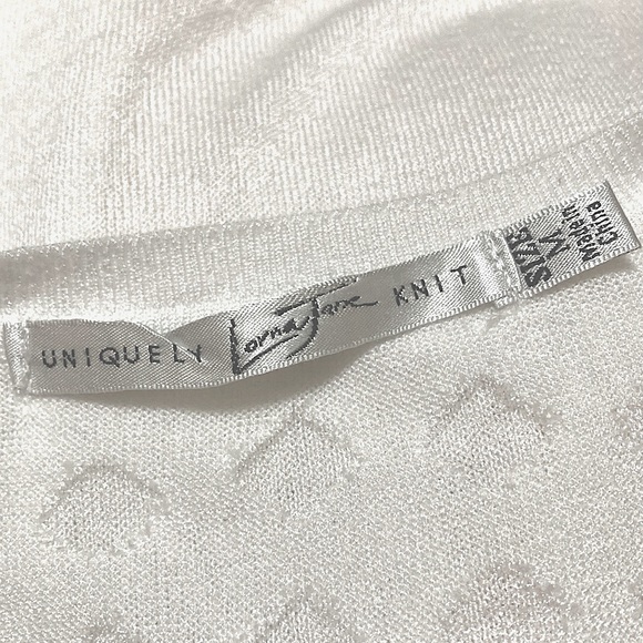 LORNA JANE ‘knit’ tank sleeveless top sheer detail White - Picture 8 of 9